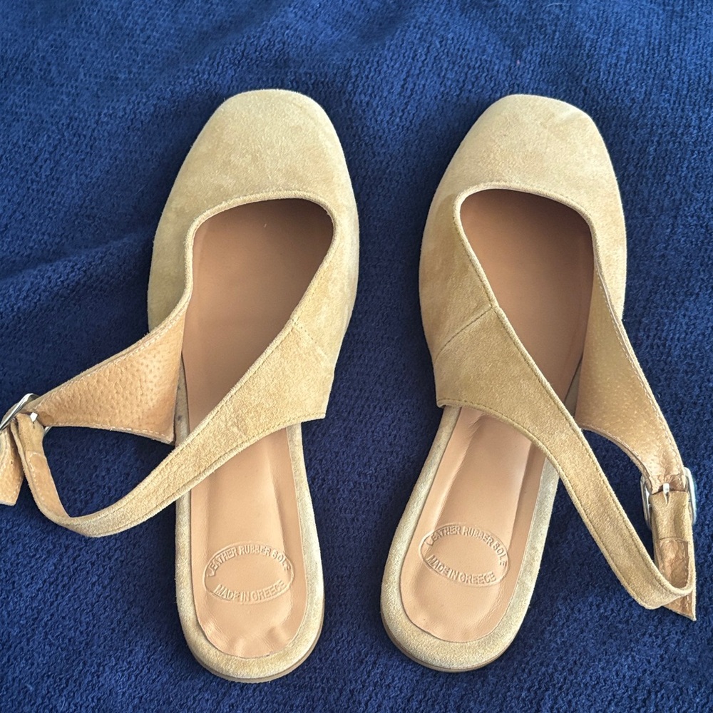 Elegant Tan Women's Slingback Shoes